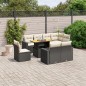 vidaXL 9-tlg. Garten-Sofagarnitur mit Kissen Schwarz Poly Rattan vidaXL 9-tlg. Garten-Sofagarnitur mit Kissen Schwarz Poly Rattan