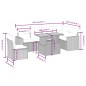 vidaXL 7-tlg. Garten-Sofagarnitur mit Kissen Schwarz Poly Rattan vidaXL 7-tlg. Garten-Sofagarnitur mit Kissen Schwarz Poly Rattan