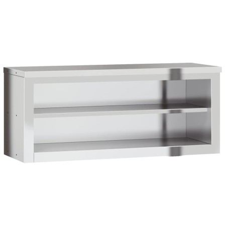 vidaXL Küchen-Wandschrank mit Ablage Edelstahl