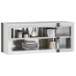 vidaXL Küchen-Wandschrank mit Ablage Edelstahl vidaXL Küchen-Wandschrank mit Ablage Edelstahl
