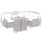 vidaXL 6-tlg. Garten-Sofagarnitur mit Kissen Schwarz Poly Rattan vidaXL 6-tlg. Garten-Sofagarnitur mit Kissen Schwarz Poly Rattan