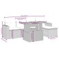 vidaXL 6-tlg. Garten-Sofagarnitur mit Kissen Schwarz Poly Rattan vidaXL 6-tlg. Garten-Sofagarnitur mit Kissen Schwarz Poly Rattan
