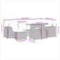 vidaXL 7-tlg. Garten-Sofagarnitur mit Kissen Schwarz Poly Rattan vidaXL 7-tlg. Garten-Sofagarnitur mit Kissen Schwarz Poly Rattan