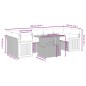 vidaXL 7-tlg. Garten-Sofagarnitur mit Kissen Schwarz Poly Rattan vidaXL 7-tlg. Garten-Sofagarnitur mit Kissen Schwarz Poly Rattan