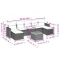 vidaXL 8-tlg. Garten-Sofagarnitur mit Kissen Grau Poly Rattan vidaXL 8-tlg. Garten-Sofagarnitur mit Kissen Grau Poly Rattan