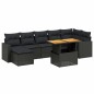 vidaXL 8-tlg. Garten-Sofagarnitur mit Kissen Schwarz Poly Rattan vidaXL 8-tlg. Garten-Sofagarnitur mit Kissen Schwarz Poly Rattan