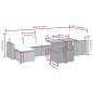 vidaXL 8-tlg. Garten-Sofagarnitur mit Kissen Schwarz Poly Rattan vidaXL 8-tlg. Garten-Sofagarnitur mit Kissen Schwarz Poly Rattan