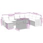 vidaXL 9-tlg. Garten-Sofagarnitur mit Kissen Schwarz Poly Rattan vidaXL 9-tlg. Garten-Sofagarnitur mit Kissen Schwarz Poly Rattan