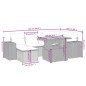vidaXL 7-tlg. Garten-Sofagarnitur mit Kissen Schwarz Poly Rattan vidaXL 7-tlg. Garten-Sofagarnitur mit Kissen Schwarz Poly Rattan
