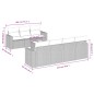 vidaXL 8-tlg. Garten-Sofagarnitur mit Kissen Schwarz Poly Rattan vidaXL 8-tlg. Garten-Sofagarnitur mit Kissen Schwarz Poly Rattan