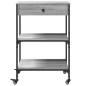 vidaXL Küchenwagen Grau Sonoma 60x48x89,5 cm Holzwerkstoff vidaXL Küchenwagen Grau Sonoma 60x48x89,5 cm Holzwerkstoff