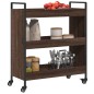vidaXL Küchenwagen Braun Eichen-Optik 70x30x82 cm Holzwerkstoff vidaXL Küchenwagen Braun Eichen-Optik 70x30x82 cm Holzwerkstoff