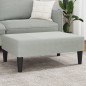 vidaXL Fußhocker Hellgrau 77x55x31 cm Samt vidaXL Fußhocker Hellgrau 77x55x31 cm Samt