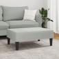 vidaXL Fußhocker Hellgrau 77x55x31 cm Samt vidaXL Fußhocker Hellgrau 77x55x31 cm Samt