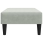 vidaXL Fußhocker Hellgrau 77x55x31 cm Samt vidaXL Fußhocker Hellgrau 77x55x31 cm Samt