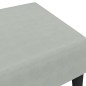 vidaXL Fußhocker Hellgrau 77x55x31 cm Samt vidaXL Fußhocker Hellgrau 77x55x31 cm Samt