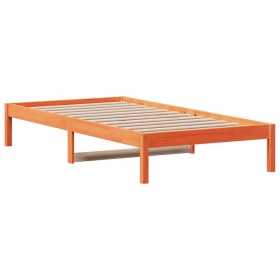 vidaXL Tagesbett Wachsbraun 90x190 cm Massivholz Kiefer