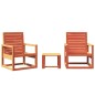 vidaXL 3-tlg. Garten-Lounge-Set Wachsbraun Massivholz Kiefer vidaXL 3-tlg. Garten-Lounge-Set Wachsbraun Massivholz Kiefer