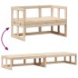 vidaXL 2-in-1 Gartensofa Verlängerbar Massivholz Kiefer vidaXL 2-in-1 Gartensofa Verlängerbar Massivholz Kiefer