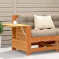 vidaXL Gartensofa mit Armlehne und Kissen Wachsbraun Massivholz Kiefer vidaXL Gartensofa mit Armlehne und Kissen Wachsbraun Massivholz Kiefer