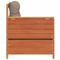 vidaXL Gartensofa mit Armlehne und Kissen Wachsbraun Massivholz Kiefer vidaXL Gartensofa mit Armlehne und Kissen Wachsbraun Massivholz Kiefer