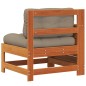 vidaXL Gartensofa mit Armlehne und Kissen Wachsbraun Massivholz Kiefer vidaXL Gartensofa mit Armlehne und Kissen Wachsbraun Massivholz Kiefer