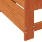 vidaXL Gartensofa mit Armlehne und Kissen Wachsbraun Massivholz Kiefer vidaXL Gartensofa mit Armlehne und Kissen Wachsbraun Massivholz Kiefer