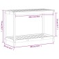 vidaXL Pflanztisch mit Ablage 108x50x75 cm Massivholz Douglasie vidaXL Pflanztisch mit Ablage 108x50x75 cm Massivholz Douglasie