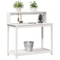 vidaXL Pflanztisch mit Ablagen Weiß 108x50x109,5 cm Massivholz Kiefer vidaXL Pflanztisch mit Ablagen Weiß 108x50x109,5 cm Massivholz Kiefer