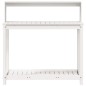 vidaXL Pflanztisch mit Ablagen Weiß 108x50x109,5 cm Massivholz Kiefer vidaXL Pflanztisch mit Ablagen Weiß 108x50x109,5 cm Massivholz Kiefer