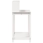 vidaXL Pflanztisch mit Ablagen Weiß 108x50x109,5 cm Massivholz Kiefer vidaXL Pflanztisch mit Ablagen Weiß 108x50x109,5 cm Massivholz Kiefer