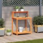 vidaXL Pflanztisch mit Ablagen Braun 82,5x50x109,5cm Massivholz Kiefer