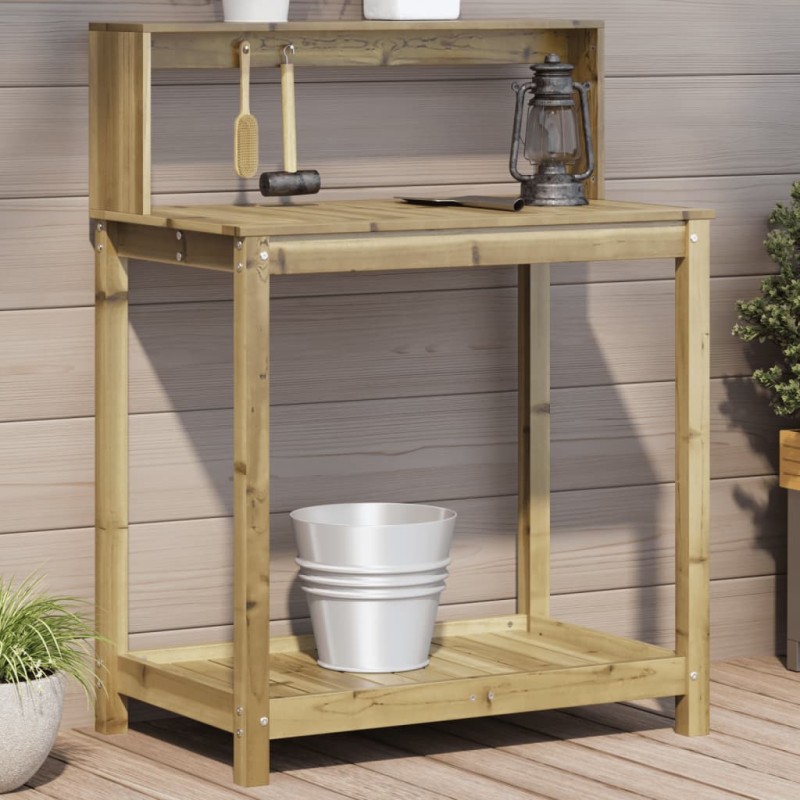 vidaXL Pflanztisch Ablagen 82,5x50x109,5 cm Imprägniertes Kiefernholz vidaXL Pflanztisch Ablagen 82,5x50x109,5 cm Imprägniertes Kiefernholz