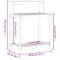 vidaXL Pflanztisch Ablagen 82,5x50x109,5 cm Imprägniertes Kiefernholz vidaXL Pflanztisch Ablagen 82,5x50x109,5 cm Imprägniertes Kiefernholz