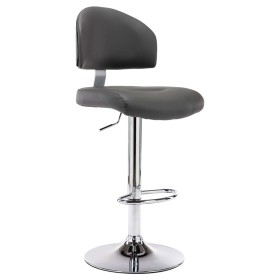 vidaXL Barhocker Grau Kunstleder