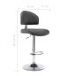 vidaXL Barhocker Grau Kunstleder vidaXL Barhocker Grau Kunstleder