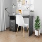 vidaXL Schreibtisch mit Schubladen Schwarz 110×50×76 cm Holzwerkstoff vidaXL Schreibtisch mit Schubladen Schwarz 110×50×76 cm Holzwerkstoff