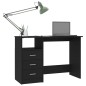 vidaXL Schreibtisch mit Schubladen Schwarz 110×50×76 cm Holzwerkstoff vidaXL Schreibtisch mit Schubladen Schwarz 110×50×76 cm Holzwerkstoff