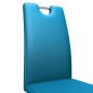 vidaXL Esszimmerstühle in Zick-Zack-Form 2 Stk. Blau Kunstleder vidaXL Esszimmerstühle in Zick-Zack-Form 2 Stk. Blau Kunstleder