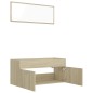 vidaXL 2-tlg. Badmöbel-Set Sonoma-Eiche Holzwerkstoff vidaXL 2-tlg. Badmöbel-Set Sonoma-Eiche Holzwerkstoff
