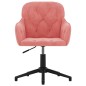 vidaXL Bürostuhl Drehbar Rosa Samt vidaXL Bürostuhl Drehbar Rosa Samt