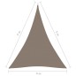 vidaXL Sonnensegel Oxford-Gewebe Dreieckig 4x5x5 m Taupe vidaXL Sonnensegel Oxford-Gewebe Dreieckig 4x5x5 m Taupe