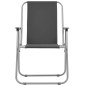 vidaXL Klappbare Campingstühle 2 Stück 52 x 59 x 80 cm Grau vidaXL Klappbare Campingstühle 2 Stück 52 x 59 x 80 cm Grau