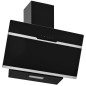 vidaXL Wand-Dunstabzugshaube 60 cm Edelstahl und Hartglas Schwarz vidaXL Wand-Dunstabzugshaube 60 cm Edelstahl und Hartglas Schwarz