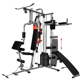 vidaXL Kraftstation mit 1 Boxsack 65 kg