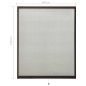 vidaXL Insektenschutzrollo für Fenster Braun 150x170 cm vidaXL Insektenschutzrollo für Fenster Braun 150x170 cm