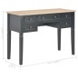 vidaXL Schreibtisch Schwarz 109,5 x 45 x 77,5 cm Holz vidaXL Schreibtisch Schwarz 109,5 x 45 x 77,5 cm Holz