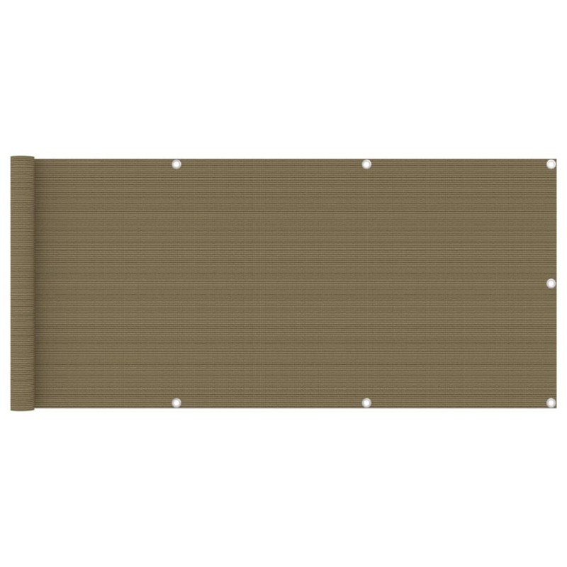 vidaXL Balkon-Sichtschutz Taupe 75x400 cm HDPE vidaXL Balkon-Sichtschutz Taupe 75x400 cm HDPE
