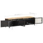 vidaXL TV-Schrank 130x30x37 cm Raues Mango-Massivholz vidaXL TV-Schrank 130x30x37 cm Raues Mango-Massivholz