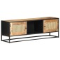 vidaXL TV-Schrank 120x30x40 cm Raues Mangoholz und Wiener Geflecht vidaXL TV-Schrank 120x30x40 cm Raues Mangoholz und Wiener Geflecht